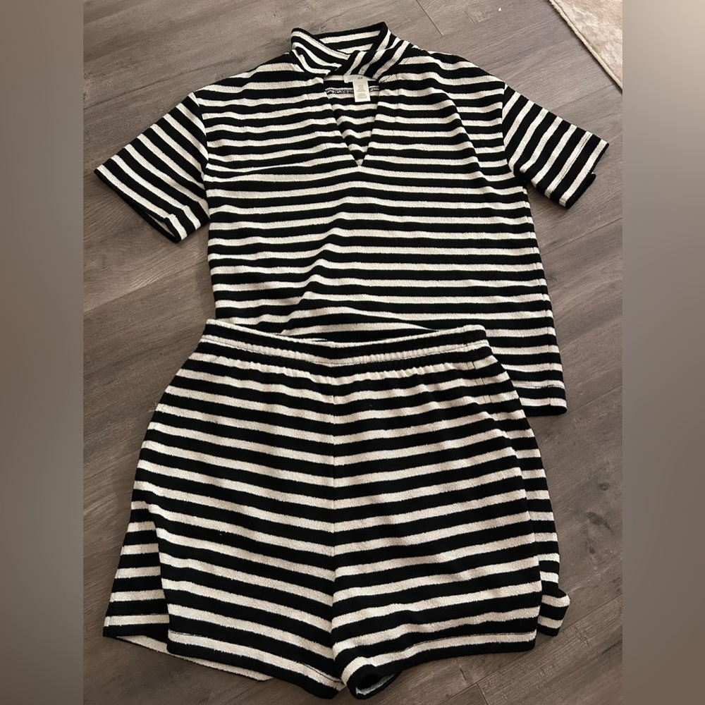 H&M Monochrome Striped Set